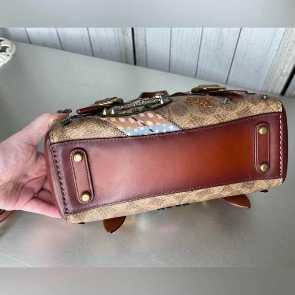 COACH LIMITED EDITION X KEITH HARING MAILBOX 24 BAG 1941 Handbag Tea Rose - Picture 9 of 16